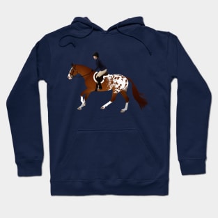 Appaloosa Hunter Horse Canter - Equine Rampaige Hoodie